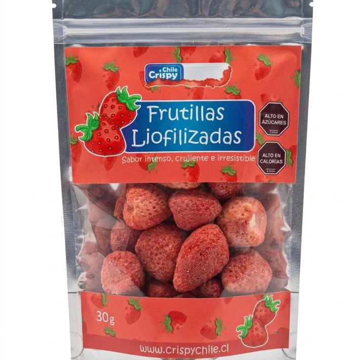 Frutillas liofilizadas
