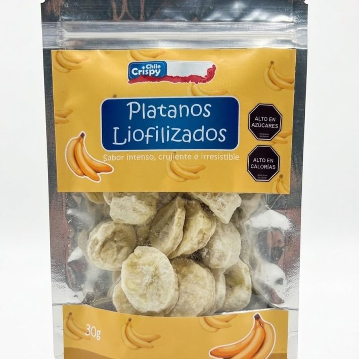 Plátanos liofilizados
