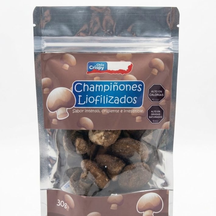 Champiñones liofilizados
